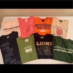 8 Vintage Abercrombie and Fitch T-Shirts (S)